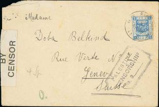 1918 (Sep 4) Cover to Switzerland, clearly sent by a civilian but posted into the Army Post