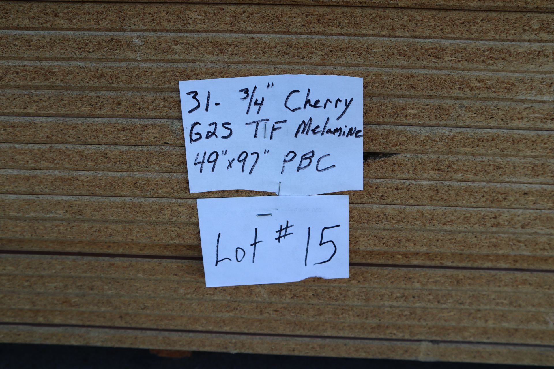 31-Sheets 3/4" Cherry G2S TF Melamine, 49"x97"PBC - Image 5 of 6