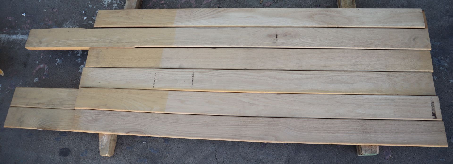 Lot of 4-1/4" Red Oak Molding 6'-7' Long - Image 3 of 4