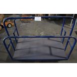 Blue Plywood Lumber Cart, 48"x30"