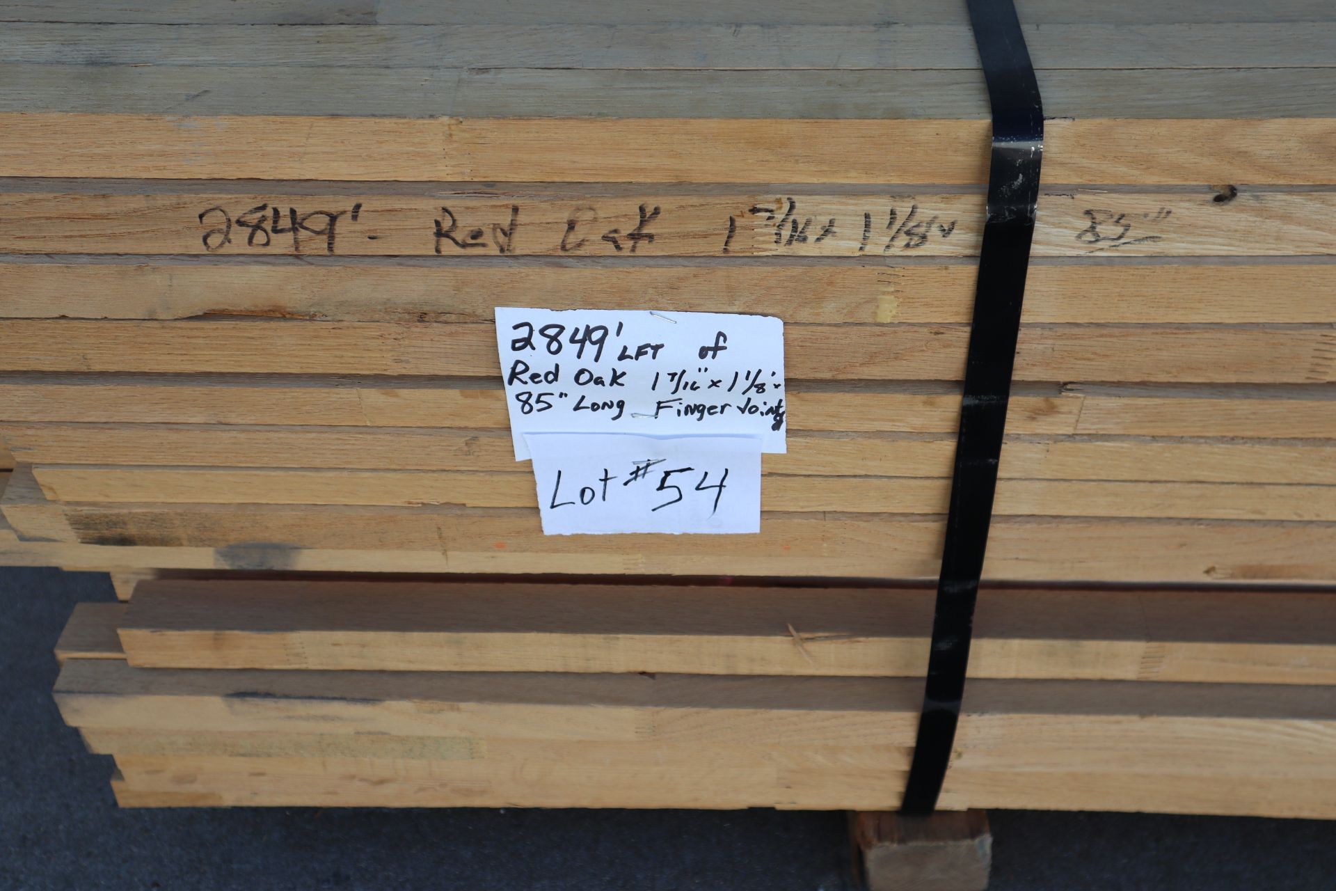 2,849' LFT Of Red Oak 1-7/16"x1-1/8"x85" long Finger Joint - Image 3 of 4