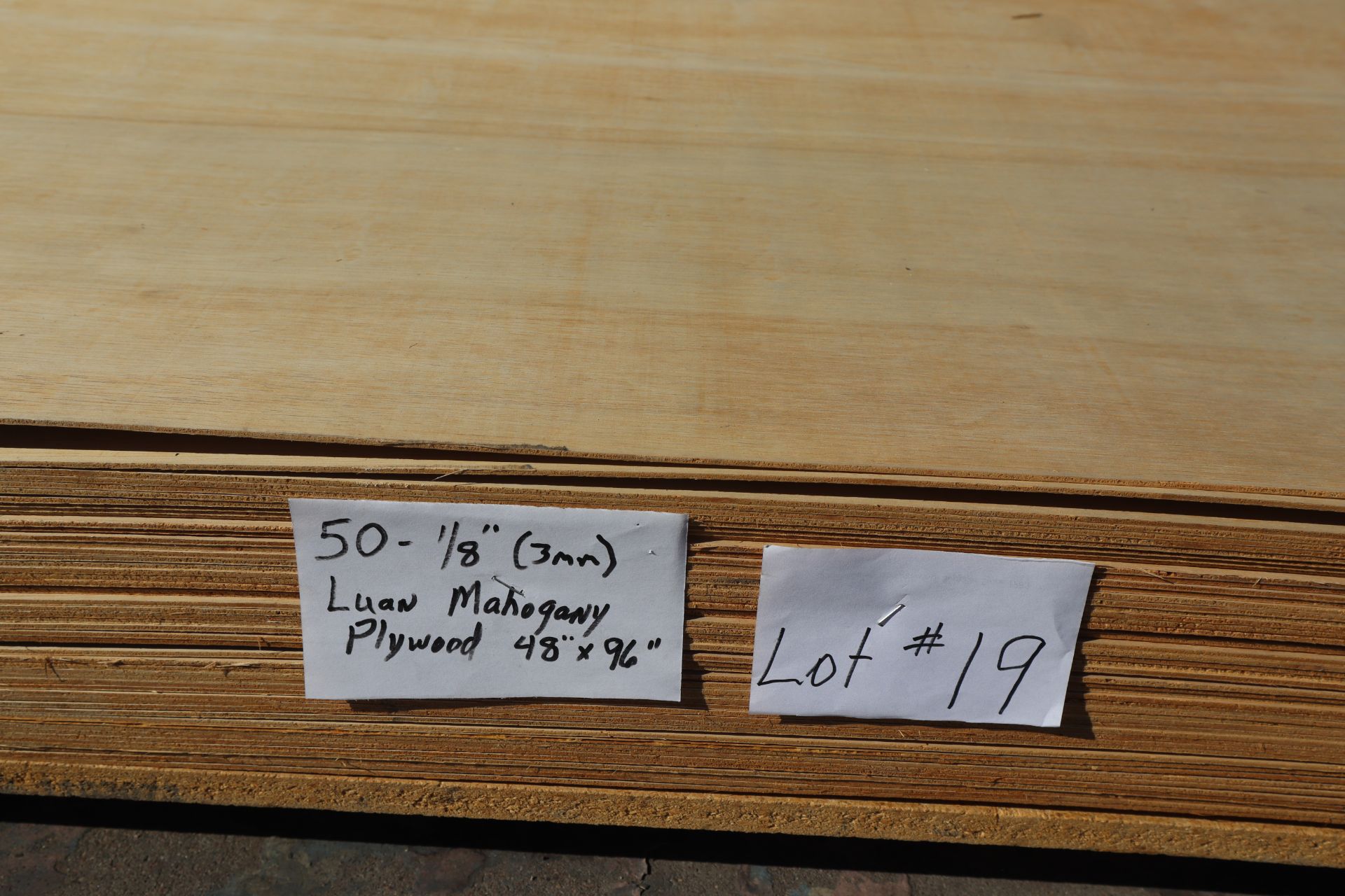50-Sheets 1/8"(3mm)Laun Mahogany Plywood, 48"x96" - Image 4 of 4