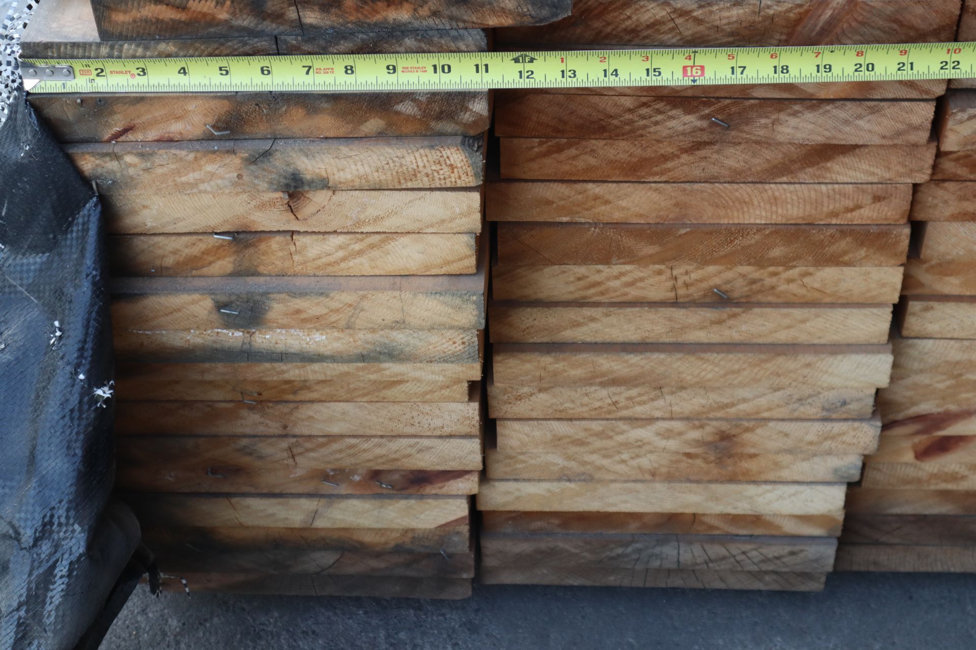 1,173 BFT #2 Btr Sugar Pine, Kiln Dried, S2S-HV 5/4x12"x14' Long - Bild 3 aus 5