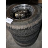 Set of 14" Wheel & Tires
