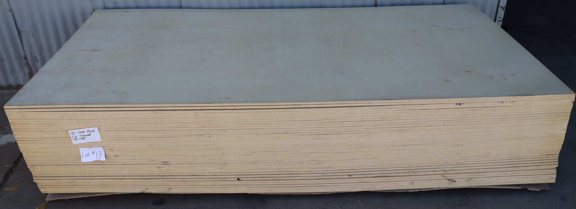 40-Sheets 12mm Birch C-2 Plywood, 48"x96"