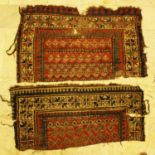 Two Oriental Carpet Parts