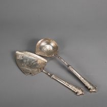 Silver Spatula and Ladle