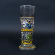 Long glass beaker