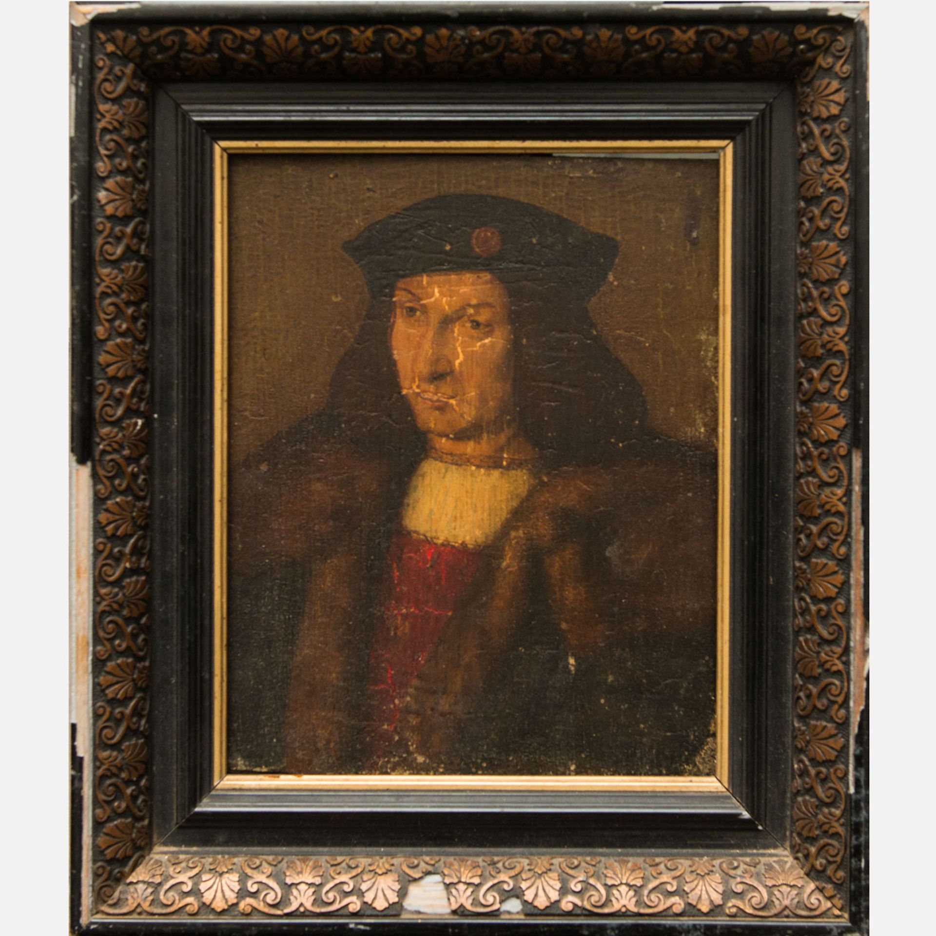 English School,Portrait of James the IV (1473-1513 - Image 2 of 3