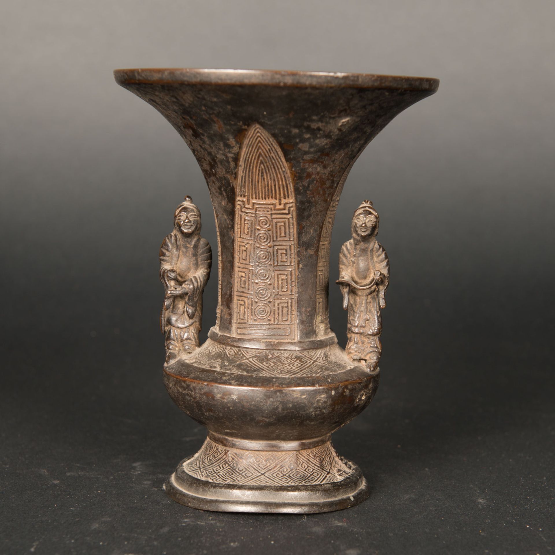 Chinese Bronze Vase - Bild 2 aus 3