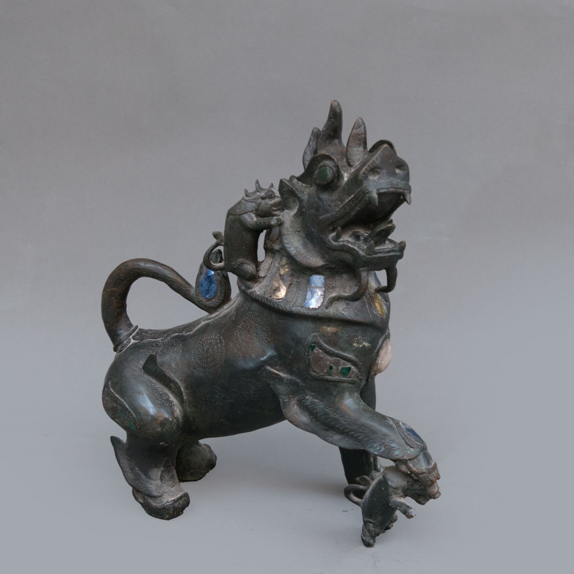 Chinese Bronze Fo Lion