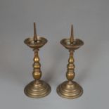 Pair of Flemish Candle Sticks