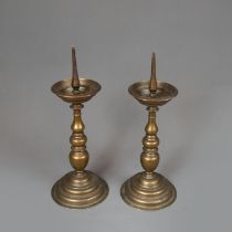 Pair of Flemish Candle Sticks