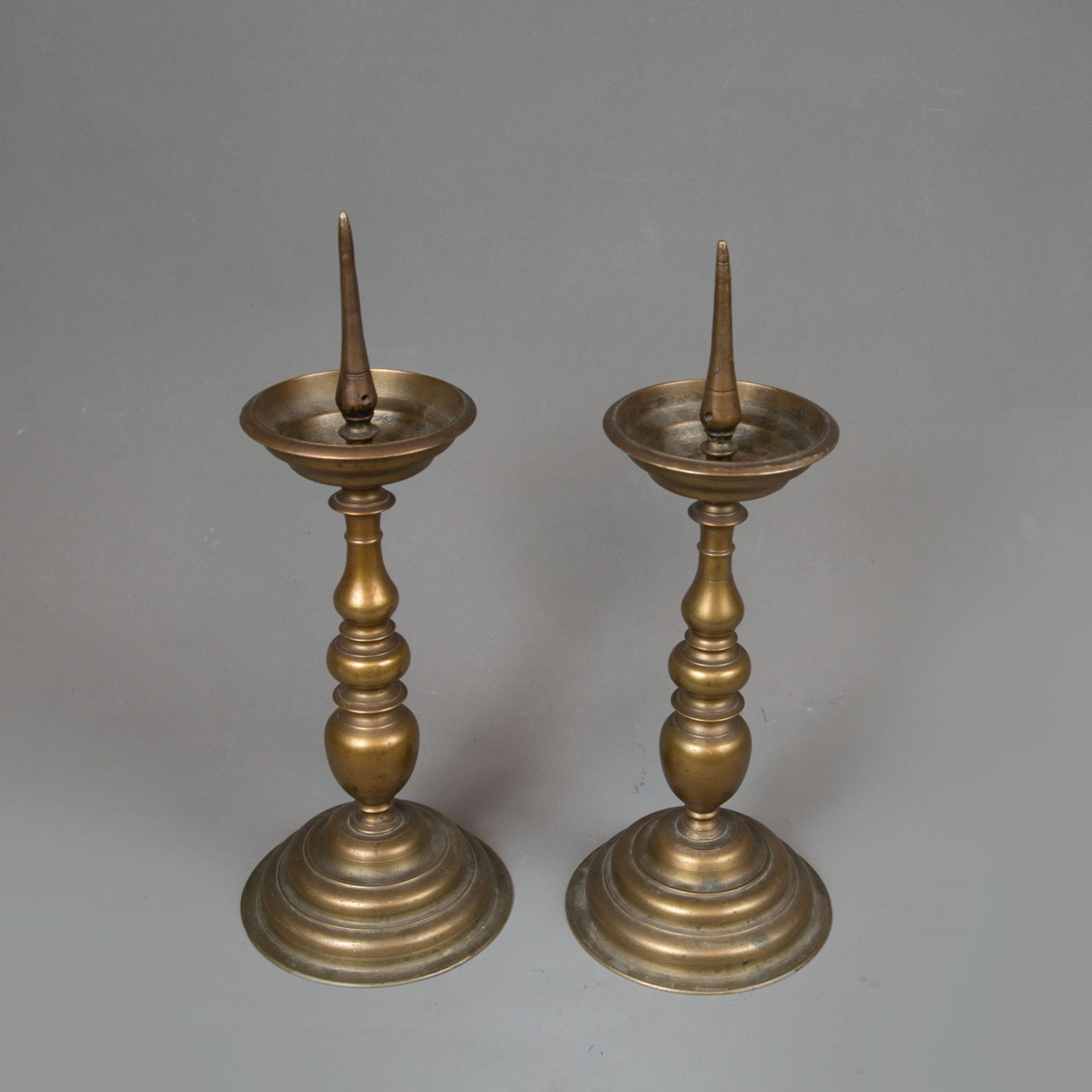 Pair of Flemish Candle Sticks 