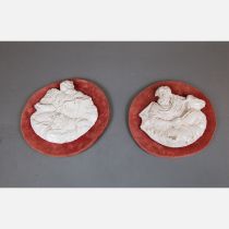 Pair of Doccia Porcelain Plates