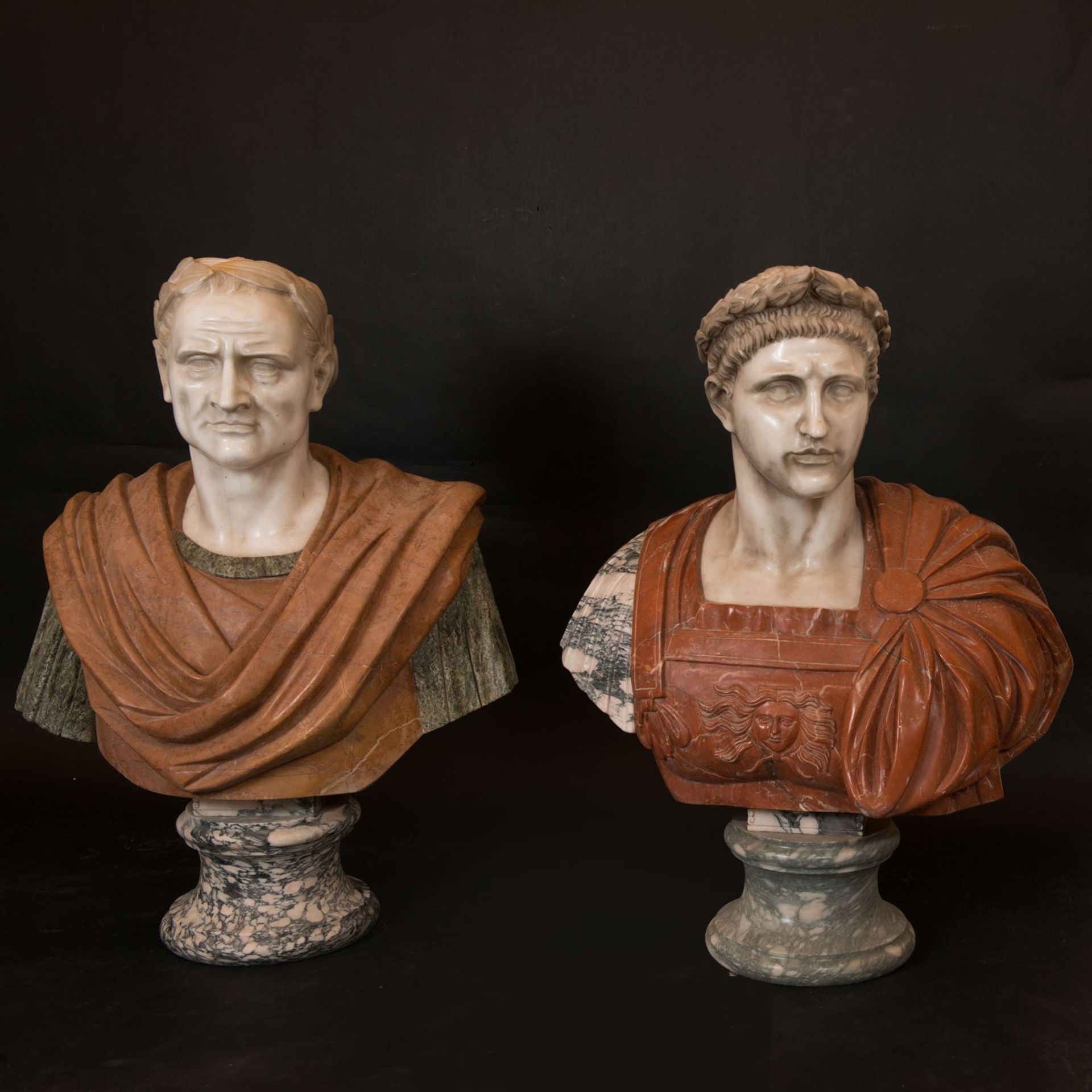Four Monumental Busts of Roman Emperors - Bild 3 aus 3