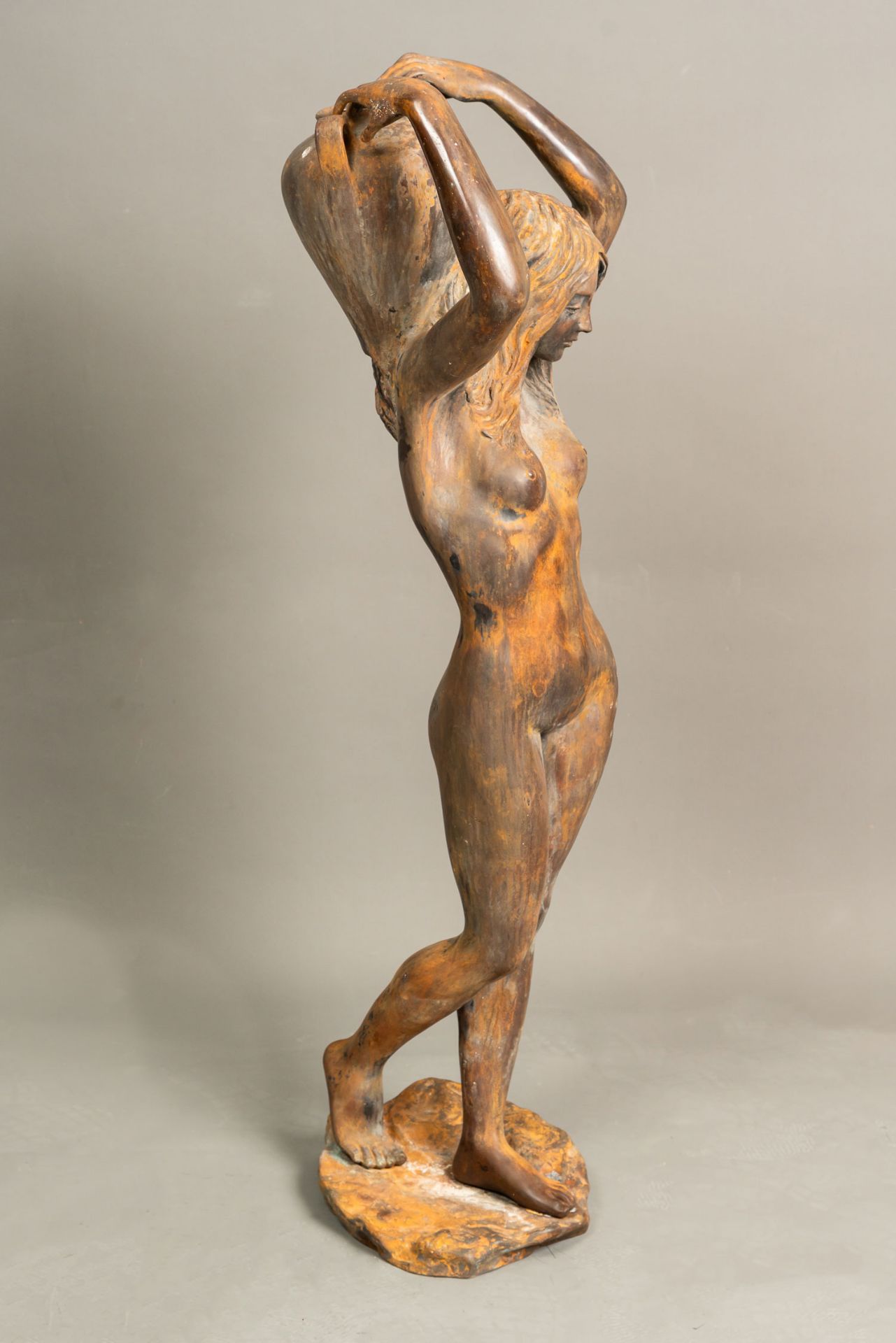 Large Female Bronze Sculpture - Image 3 of 3