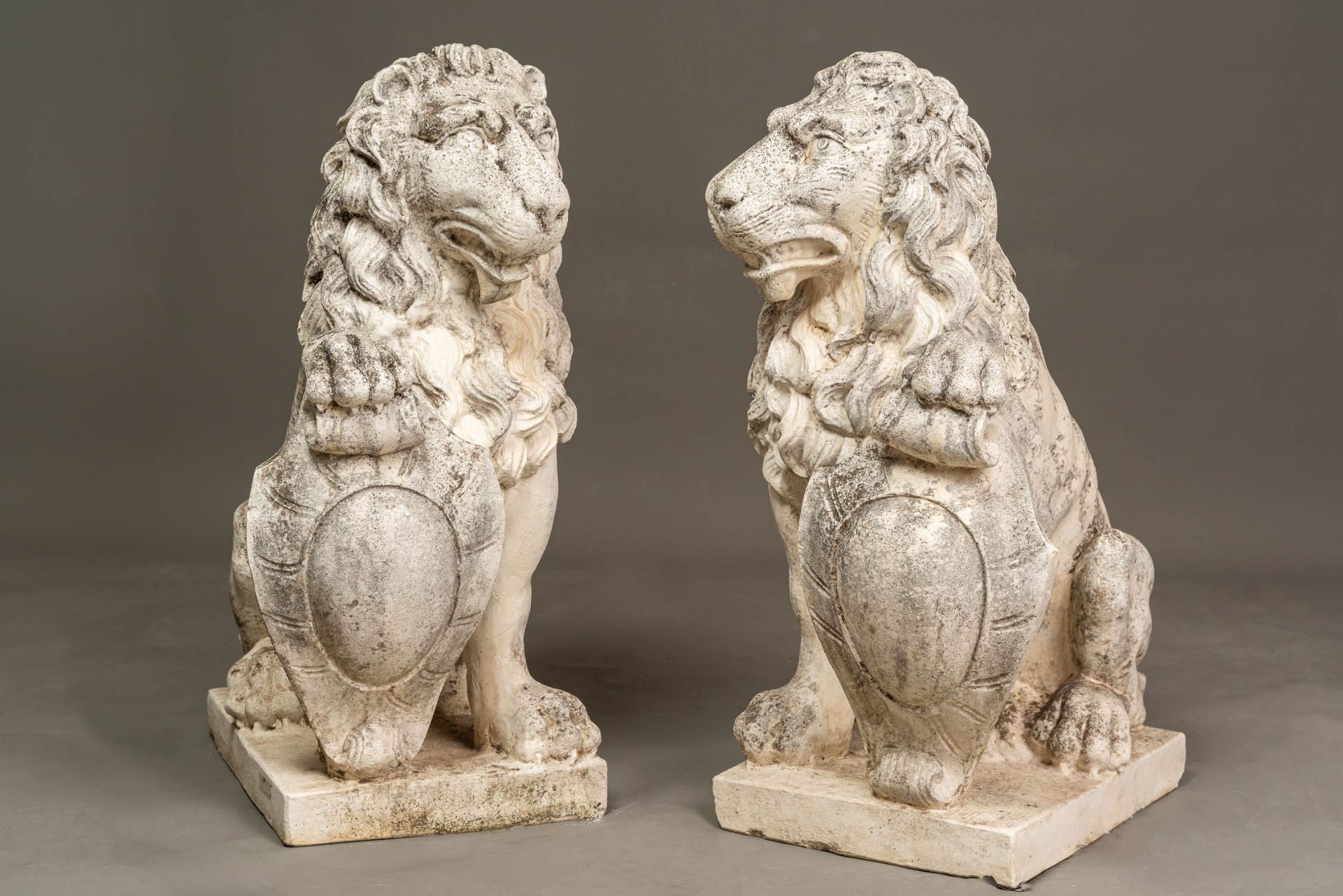 Pair of Florentine Portal Lions