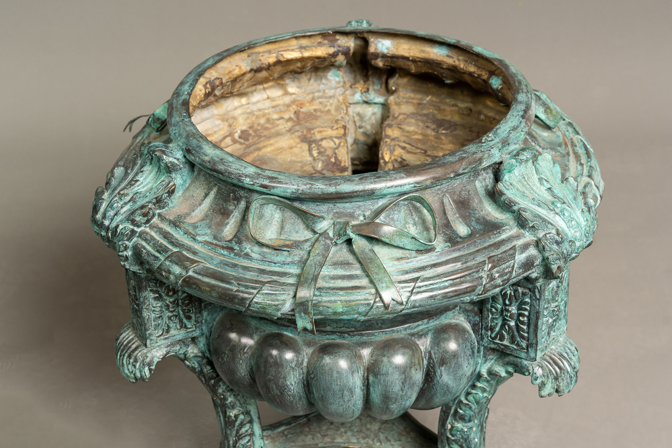 Pair of Classical Bronze Urns - Image 2 of 3