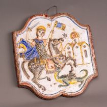 Saint George Ceramic Plate