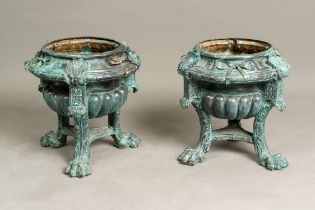 Pair of Classical Bronze Urns