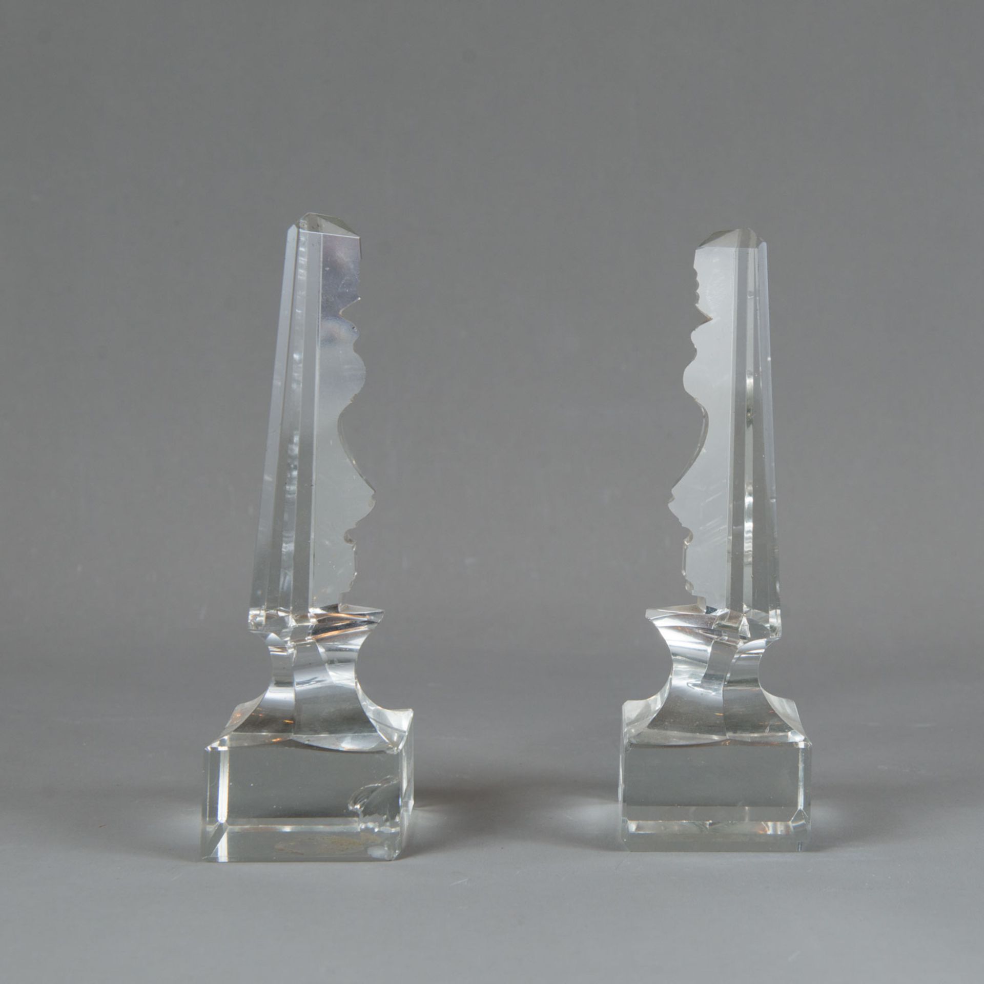 Two Bohemian Glass Stands - Image 3 of 3