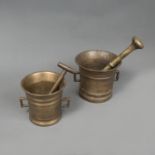 Two Bronze Mortars