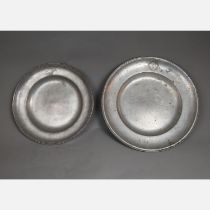 Two Pewter Plates