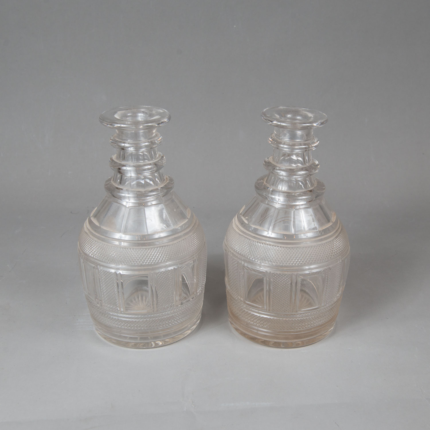 Pair of Empire Glass Flasks - Image 2 of 3