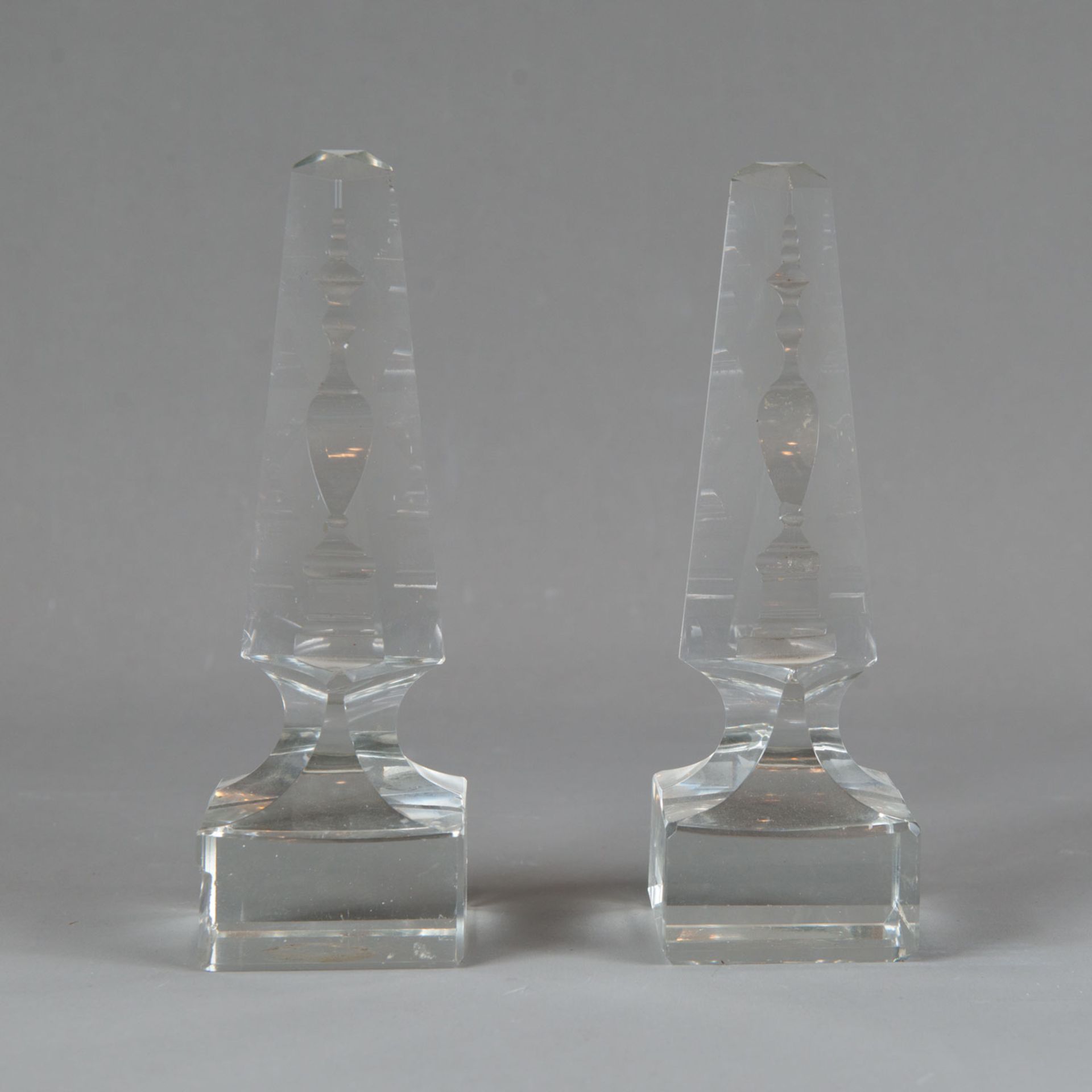 Two Bohemian Glass Stands - Image 2 of 3