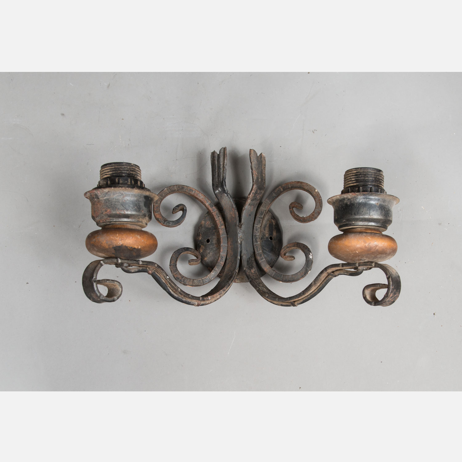 Two Iron Wall Lights - Image 3 of 3