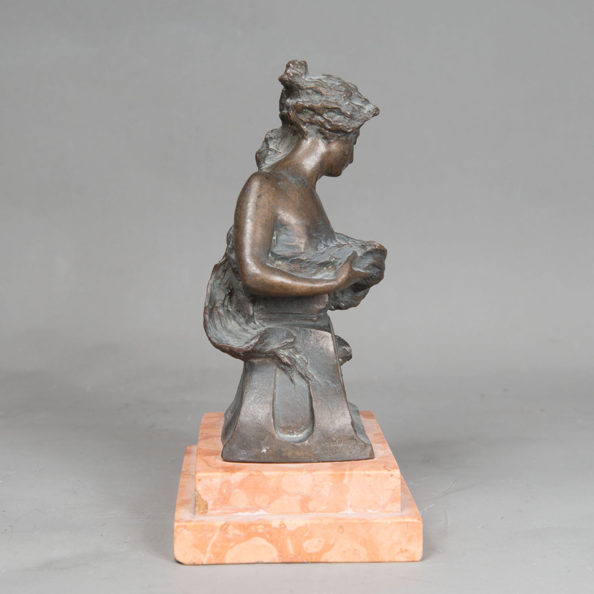 Art Nouveau Bronze Sculpture - Bild 3 aus 5