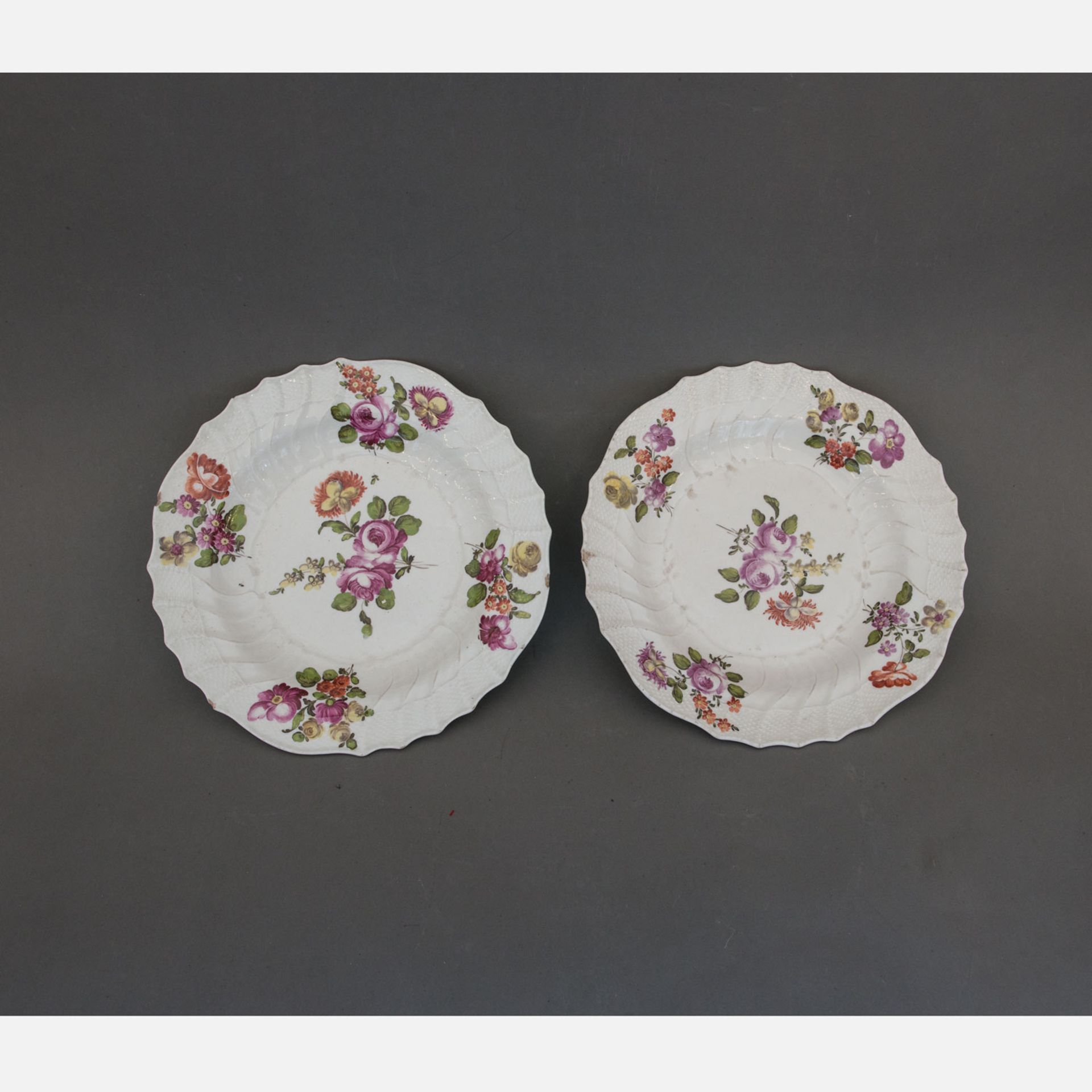 Pair of Vienna Porcelain Dishes
