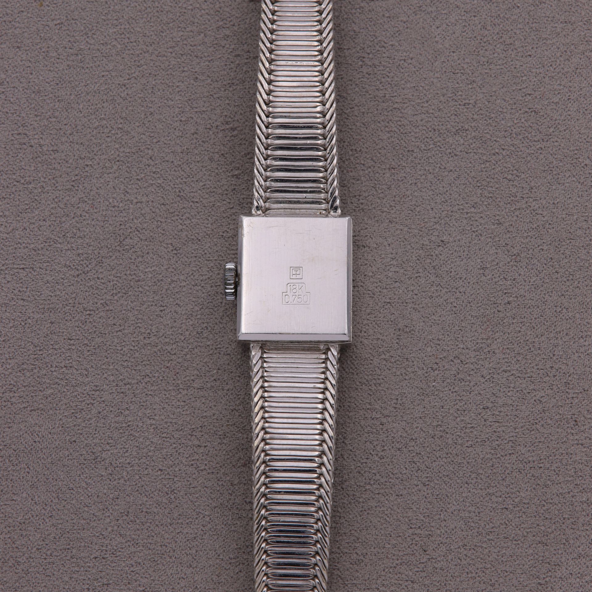 ZENITH MONTRE BRACELET EN OR GRIS ET DIAMANTS - Vers 1960 - Bild 2 aus 2