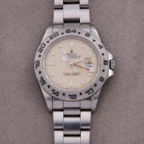 ROLEX EXPLORER II CREAM RAIL DIAL RÈF. 16550, EN ACIER - Vers 1986