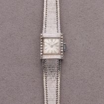 ZENITH MONTRE BRACELET EN OR GRIS ET DIAMANTS - Vers 1960