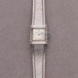 ZENITH MONTRE BRACELET EN OR GRIS ET DIAMANTS - Vers 1960