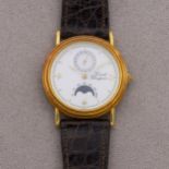 GIRARD PERREGAUX PHASE DE LUNE, EN OR JAUNE - Vers 1990