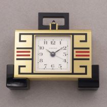 CARTIER CUBIST TRAVEL, EN LAITON - Vers 1990