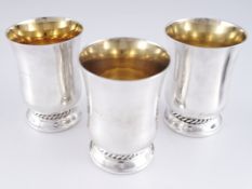 3 Fußbecher, Anfang 20.Jh.,