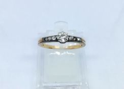 Altschliff Brillanten Damenring