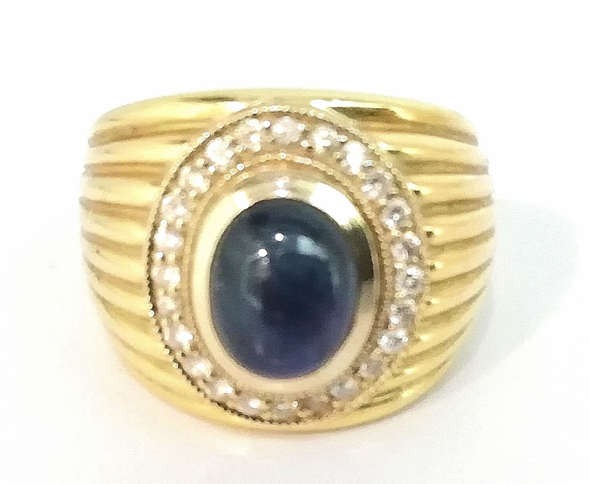 Saphir Brillant Ring