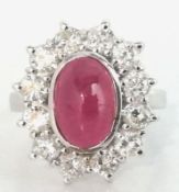 Rubin Brillant Damenring