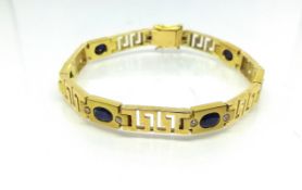 Brillant Saphir Armkette