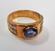 Tansanit Brillant Ring