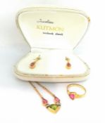 Turmalin Peridot Brillant Garnitur