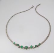 Smaragd Brillant Collier