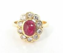 Rubin Brillant Damenring