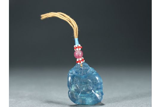 AQUAMARINE 'MAITREYA' PENDANT - Image 6 of 9