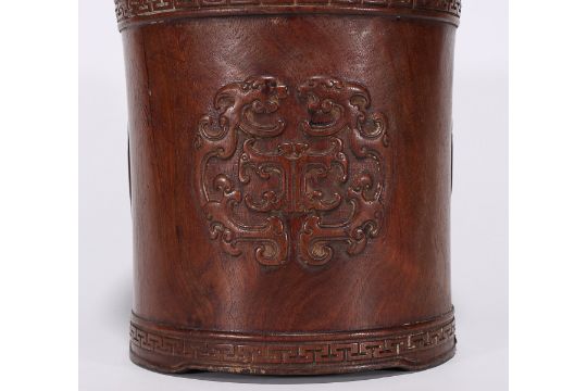 ROSEWOOD 'KUILONG' BRUSHPOT - Image 2 of 9